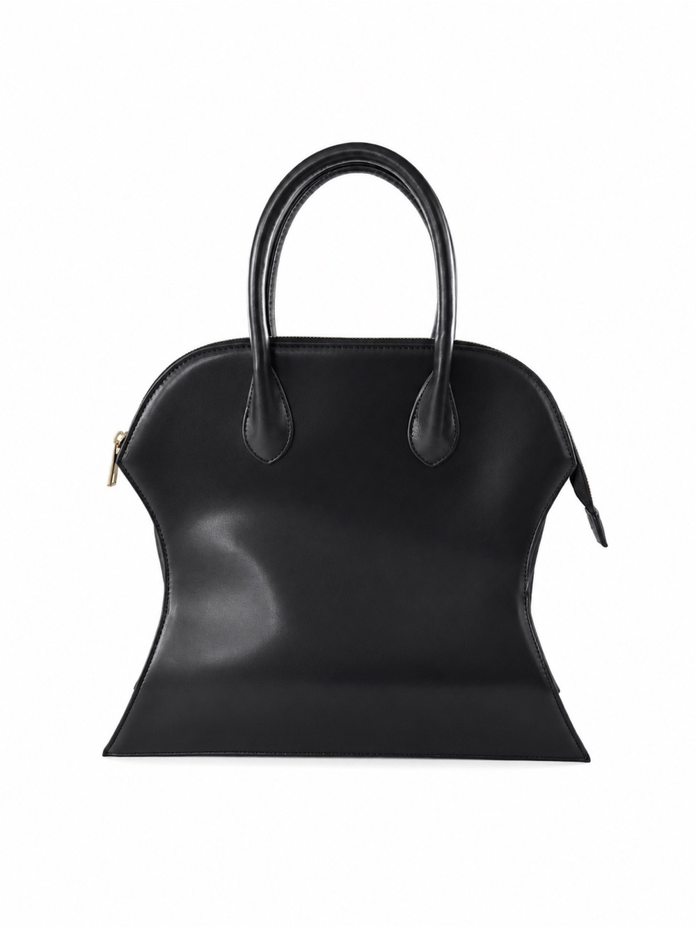 AKIRA Black Sculpted Leather Tote NWOT